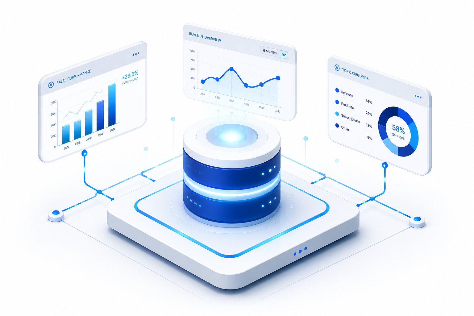 Business intelligence illustration