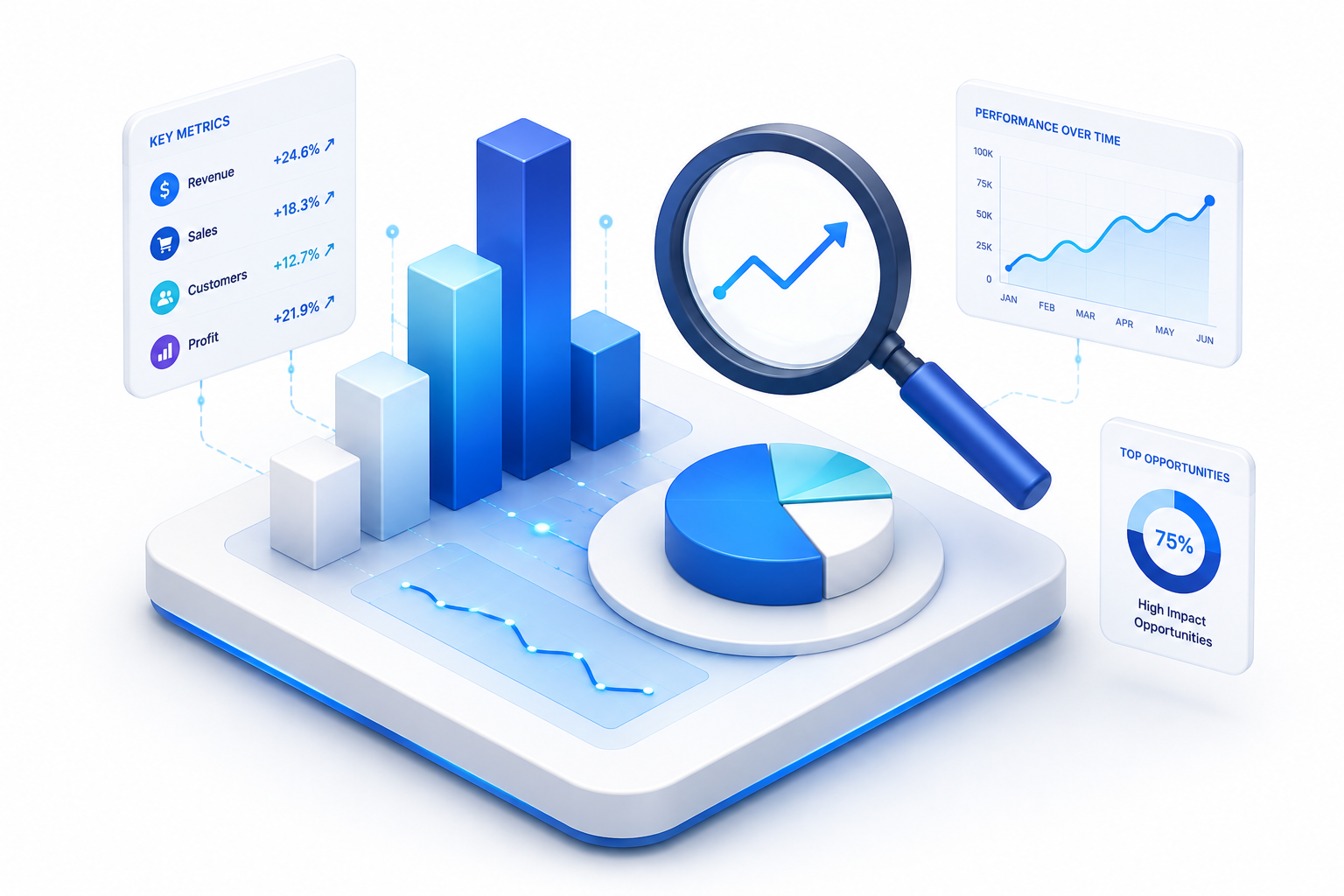 Performance analytics illustration